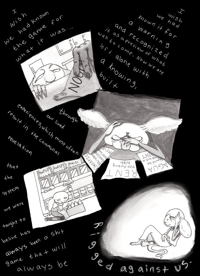 Riffraff,Burnout,Streetrat comic page. This series is being rebooted.